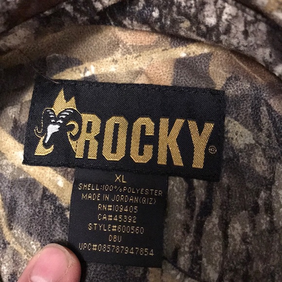 Rocky button down shirt XL - Picture 3 of 4